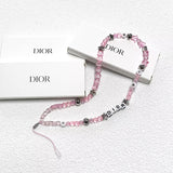 Dior 迪奧 粉色手機鍊(帶盒) (I1625)