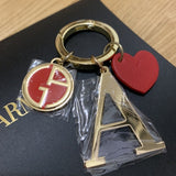 Giorgio Armani 亞曼尼 訂製字母鑰匙圈 (I1246)
