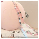 Dior 迪奧 粉色手機鍊(帶盒) (I1625)