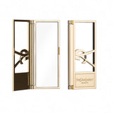 YSL 聖羅蘭 時尚訂製金色摺疊隨身鏡 (I1425)