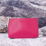 Lancome蘭蔻絕對完美桃色拉鍊化妝包 (I127)